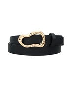 Black Gold Buckle Belt
