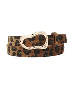 Leopard Gold Buckle Belt