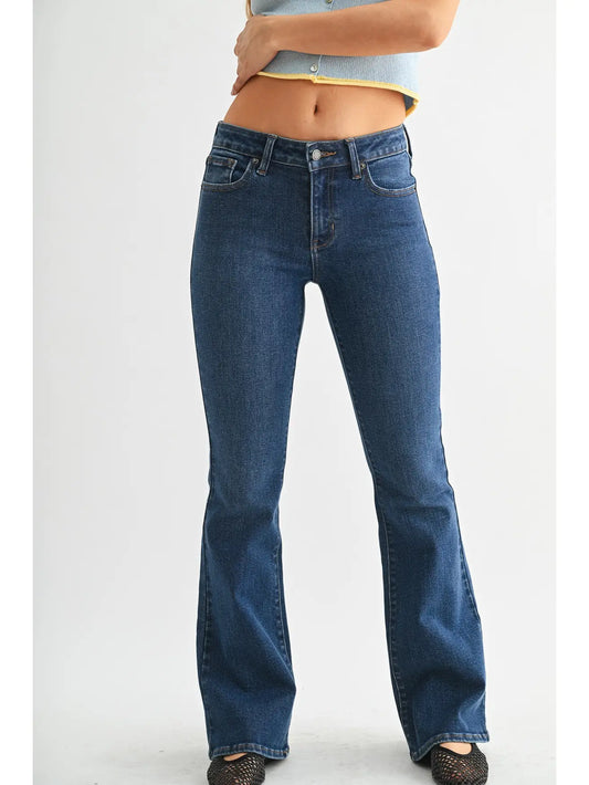Frances Mid Rise Classic Straight Jeans
