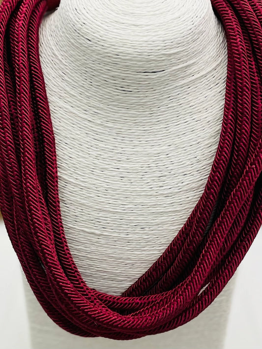 Bordeaux Rope Necklace