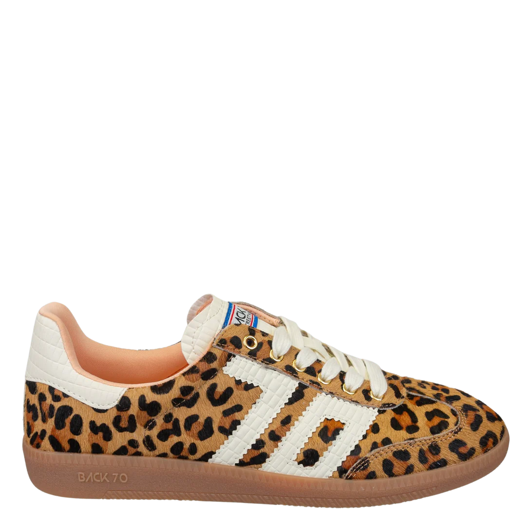 Cloud Leopard Camel White Sneaker - Back 70