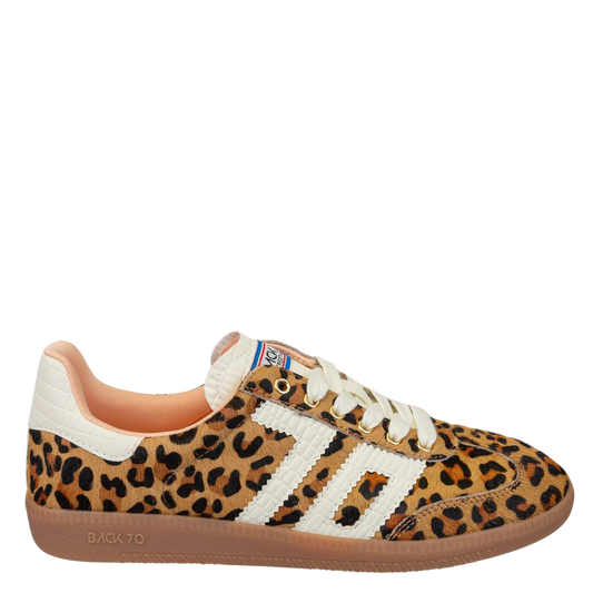 Cloud Leopard Camel White Sneaker - Back 70