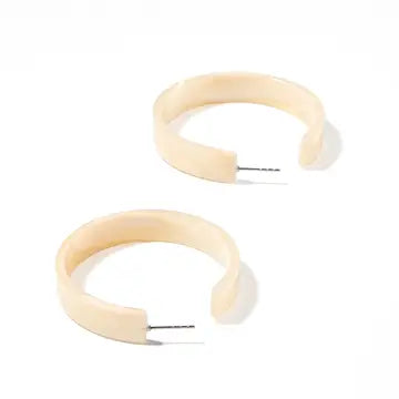Ashley - Medium Hoop (Champagne Sparkle)