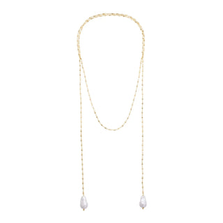 Cordelia Pearl Wrap Necklace