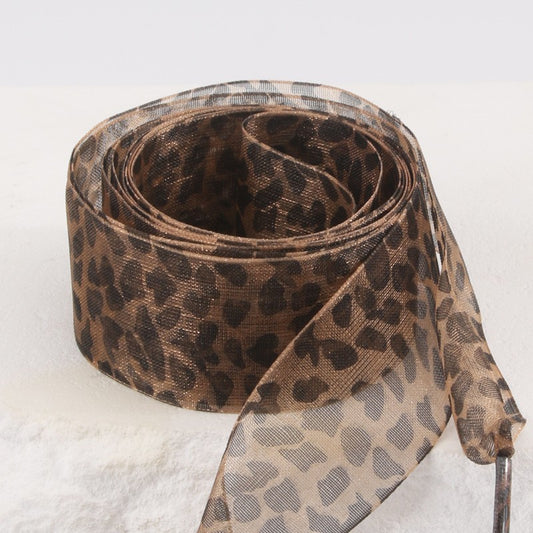 Animal Satin Organza Shoe Laces
