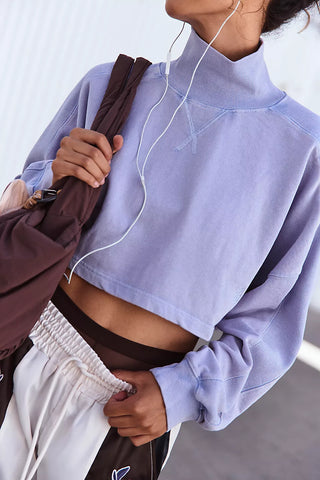 Slate Pick Up Game Pullover-Free People Movement