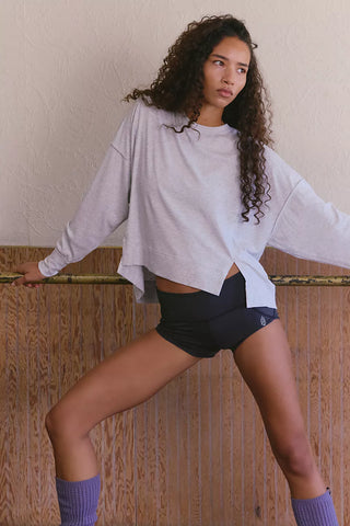 Heather Grey All My Love Long Sleeve-Free People Movement