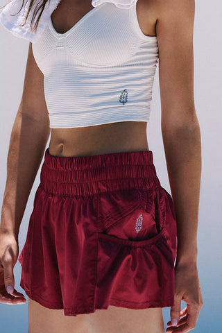 Brick Get Your Flirt  On Short-Free People  Movement