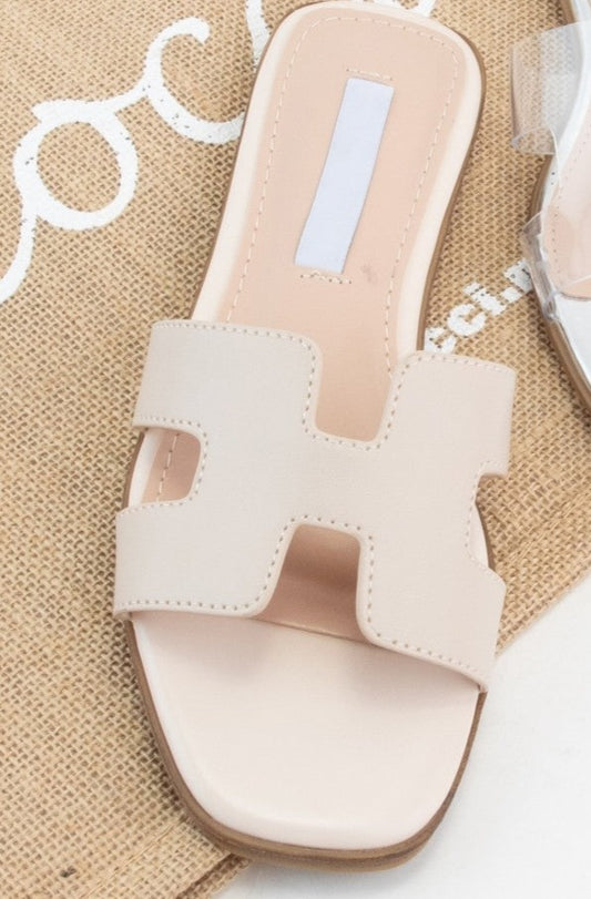 Main Beige Cut Out Sandal