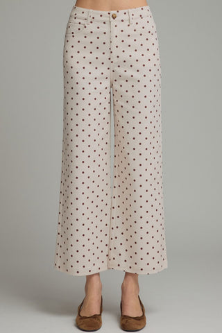 Polka Dot Wide Leg Pants
