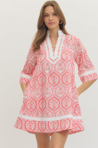 Botanical Print Dress