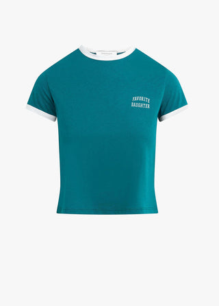 Cropped Ringer Tee-Favorite Daughter