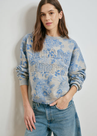 Favorite Classic Embossed Sweatshirt-Favorite Daughter