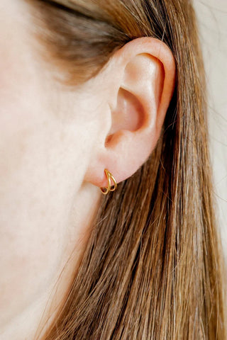 Huggie Nylah Gold 8mm Earrings