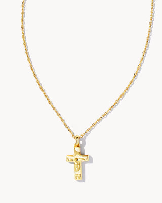 Cross Pendant Necklace in Gold