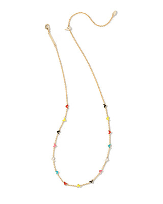 Haven Heart Gold Strand Necklace in Multi Mix - Kendra Scott