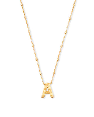 Letter Pendant Necklace in Gold-Kendra Scott