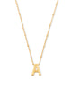 Letter Pendant Necklace in Gold