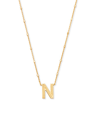Letter Pendant Necklace in Gold-Kendra Scott