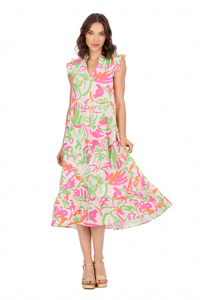 Adair Tiered Maxi Dress-Mud Pie